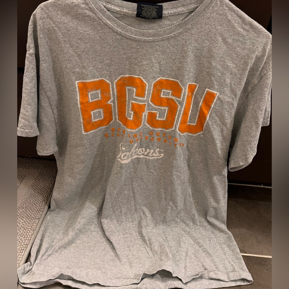 Gray with orange decal t-shirt from BGSU